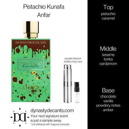 Pistachio Kunafa by Anfar | Fragrance Sample | Decant