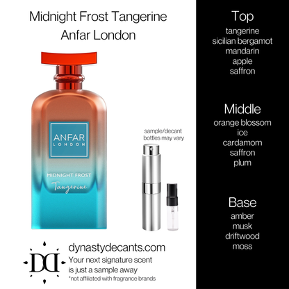Midnight Frost Tangerine by Anfar London | Fragrance Sample | Decant