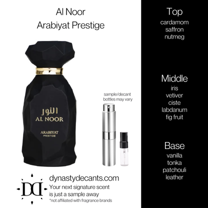 Al Noor by Arabiyat Prestige | Fragrance Sample | Decant
