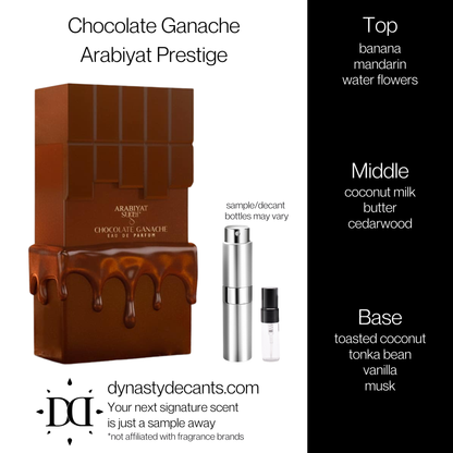 Chocolate Ganache by Arabiyat Prestige | Fragrance Sample | Decant
