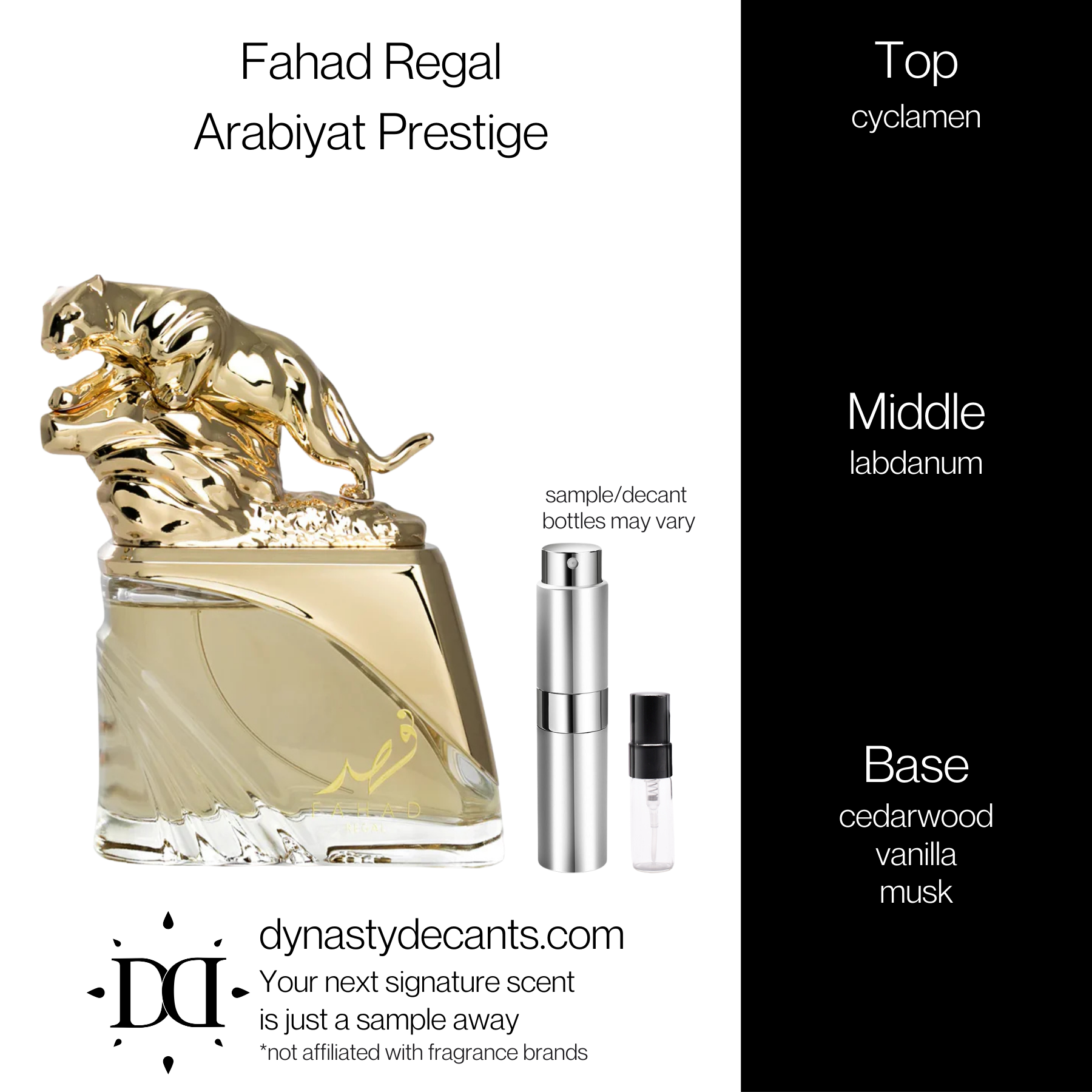 Fahad Regal by Arabiyat Prestige | Fragrance Sample | Decant