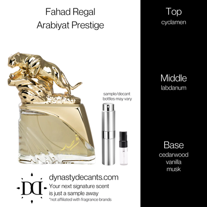 Fahad Regal by Arabiyat Prestige | Fragrance Sample | Decant