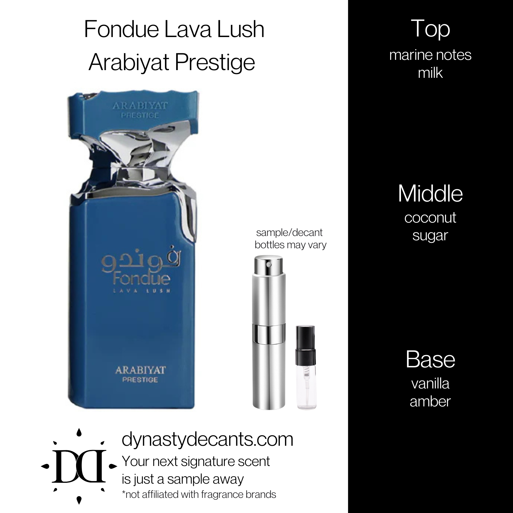 Fondue Lava Lush by Arabiyat Prestige  | Fragrance Sample | Decant