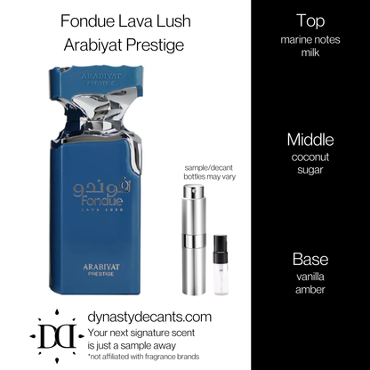 Fondue Lava Lush by Arabiyat Prestige  | Fragrance Sample | Decant