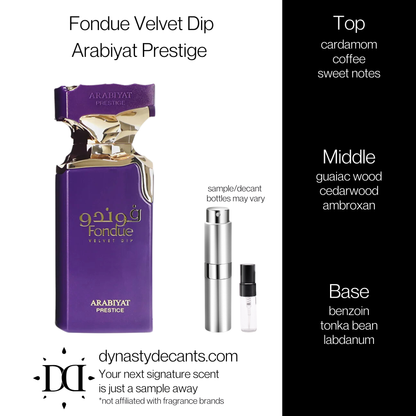 Fondue Velvet Dip by Arabiyat Prestige | Fragrance Sample | Decant