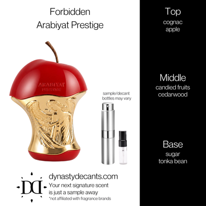 Forbidden by Arabiyat Prestige | Fragrance Sample | Decant