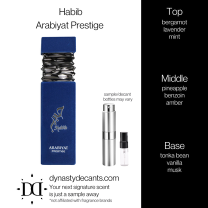 Habib by Arabiyat Prestige  | Fragrance Sample | Decant