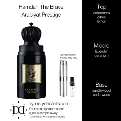 Hamdan The Brave by Arabiyat Prestige | Fragrance Sample | Decant