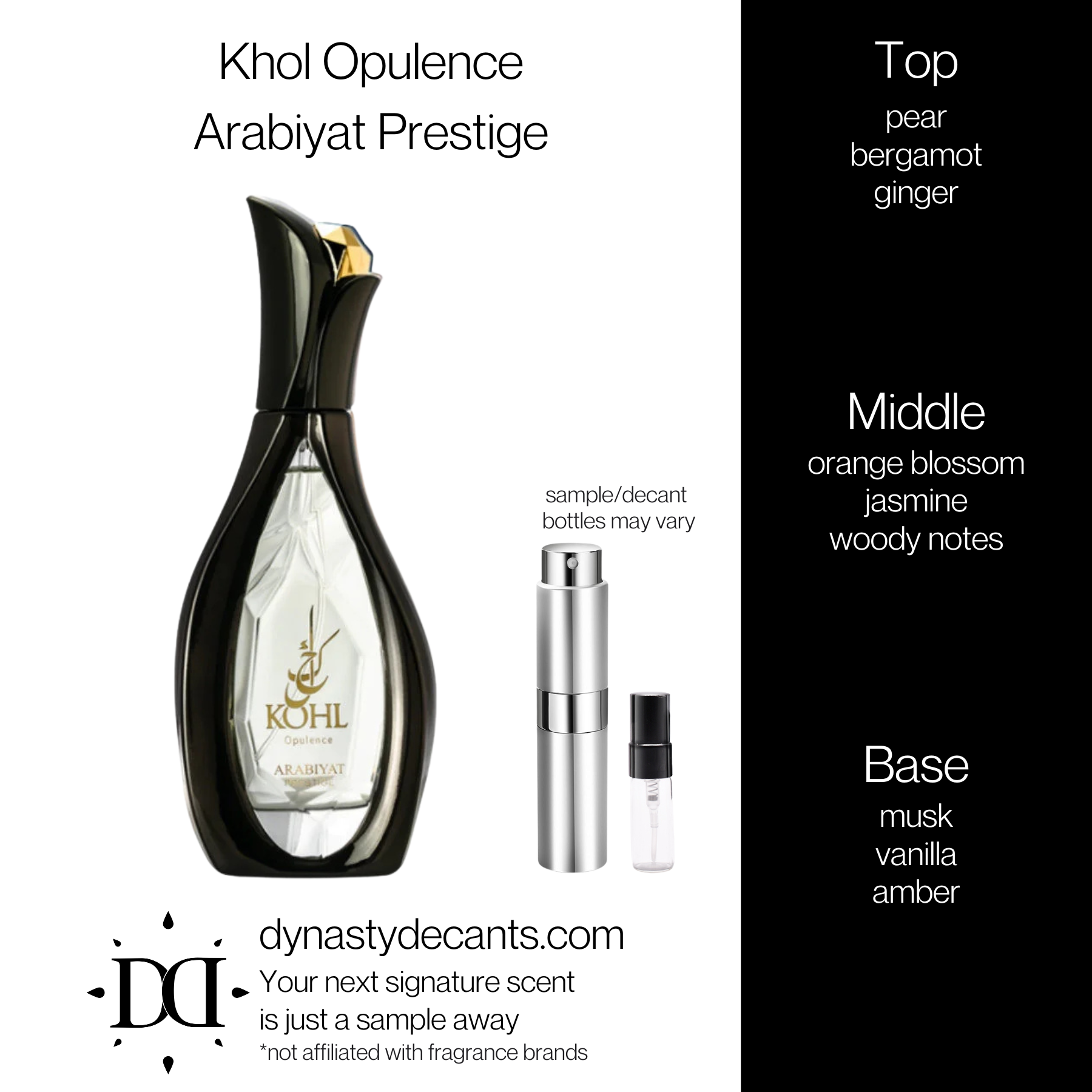 Khol Opulence by Arabiyat Prestige | Fragrance Sample | Decant