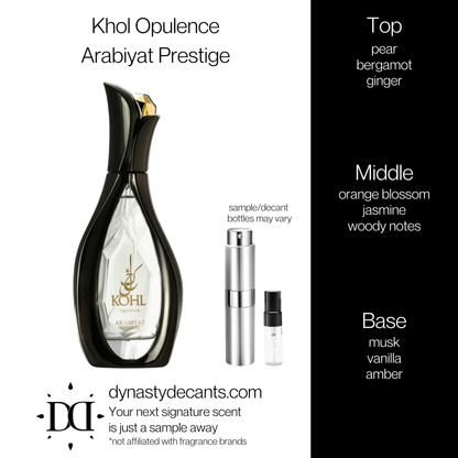 Khol Opulence by Arabiyat Prestige | Fragrance Sample | Decant