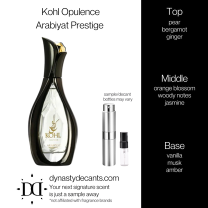 Kohl Opulence by Arabiyat Prestige  | Fragrance Sample | Decant