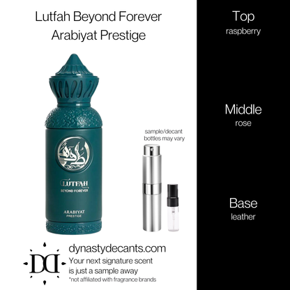Lutfah Beyond Forever by Arabiyat Prestige | Fragrance Sample | Decant