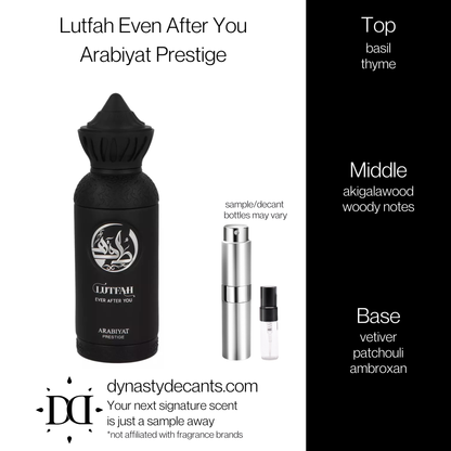 Lutfah Even After You by Arabiyat Prestige | Fragrance Sample | Decant