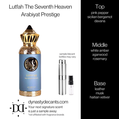 Lutfah The Seventh Heaven by Arabiyat Prestige | Fragrance Sample | Decant