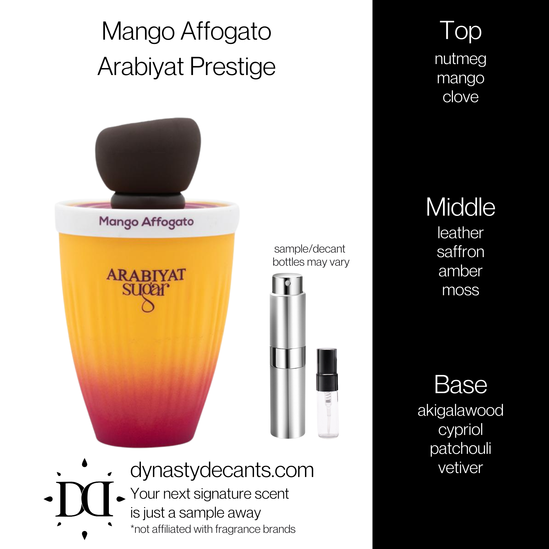 Mango Affogato by Arabiyat Prestige | Fragrance Sample | Decant