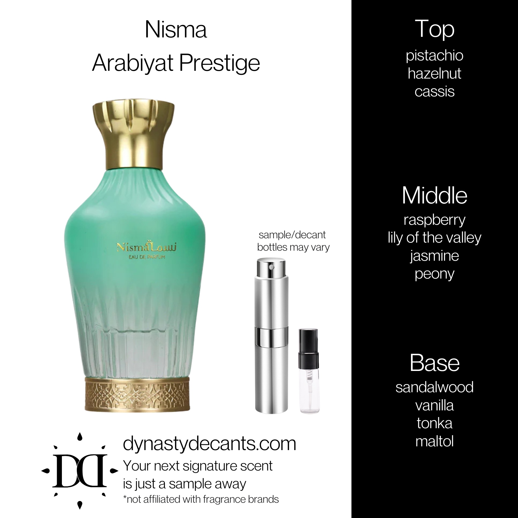 Nisma by Arabiyat Prestige  | Fragrance Sample | Decant