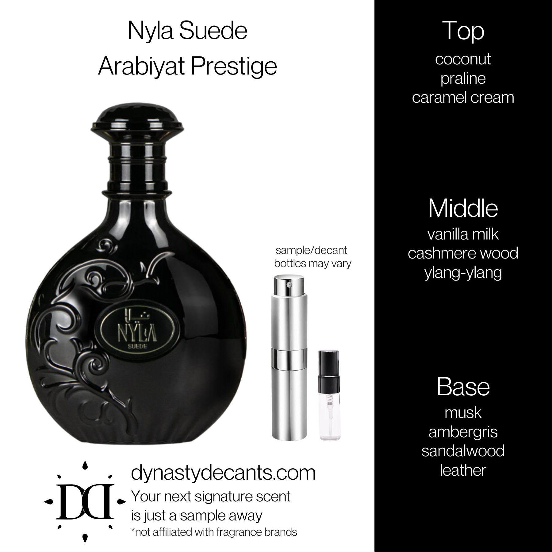 Nyla Suede by Arabiyat Prestige  | Fragrance Sample | Decant