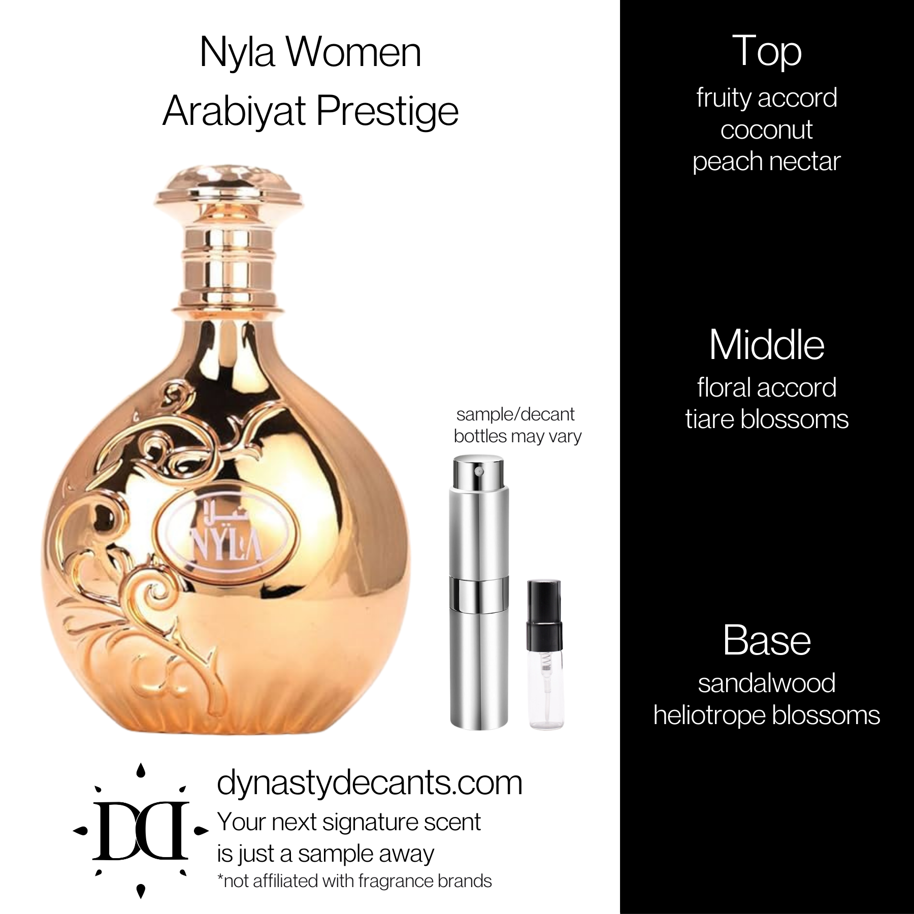 Nyla Women by Arabiyat Prestige  | Fragrance Sample | Decant