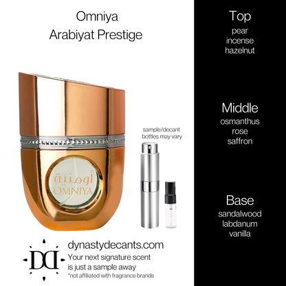 Omniya by Arabiyat Prestige  | Fragrance Sample | Decant