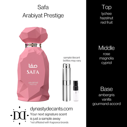 Safa by Arabiyat Prestige | Fragrance Sample | Decant