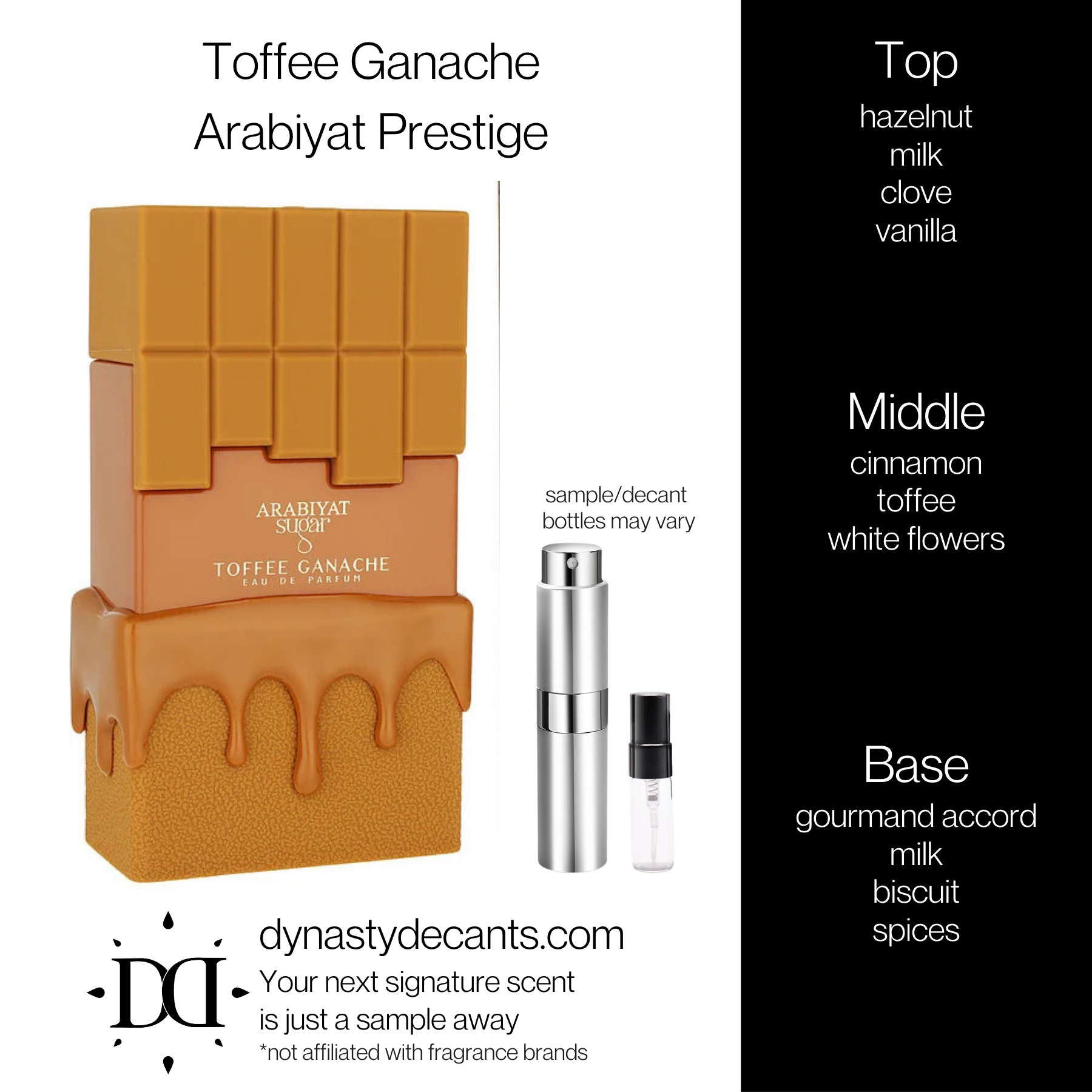 Toffee Ganache by Arabiyat Prestige | Fragrance Sample | Decant