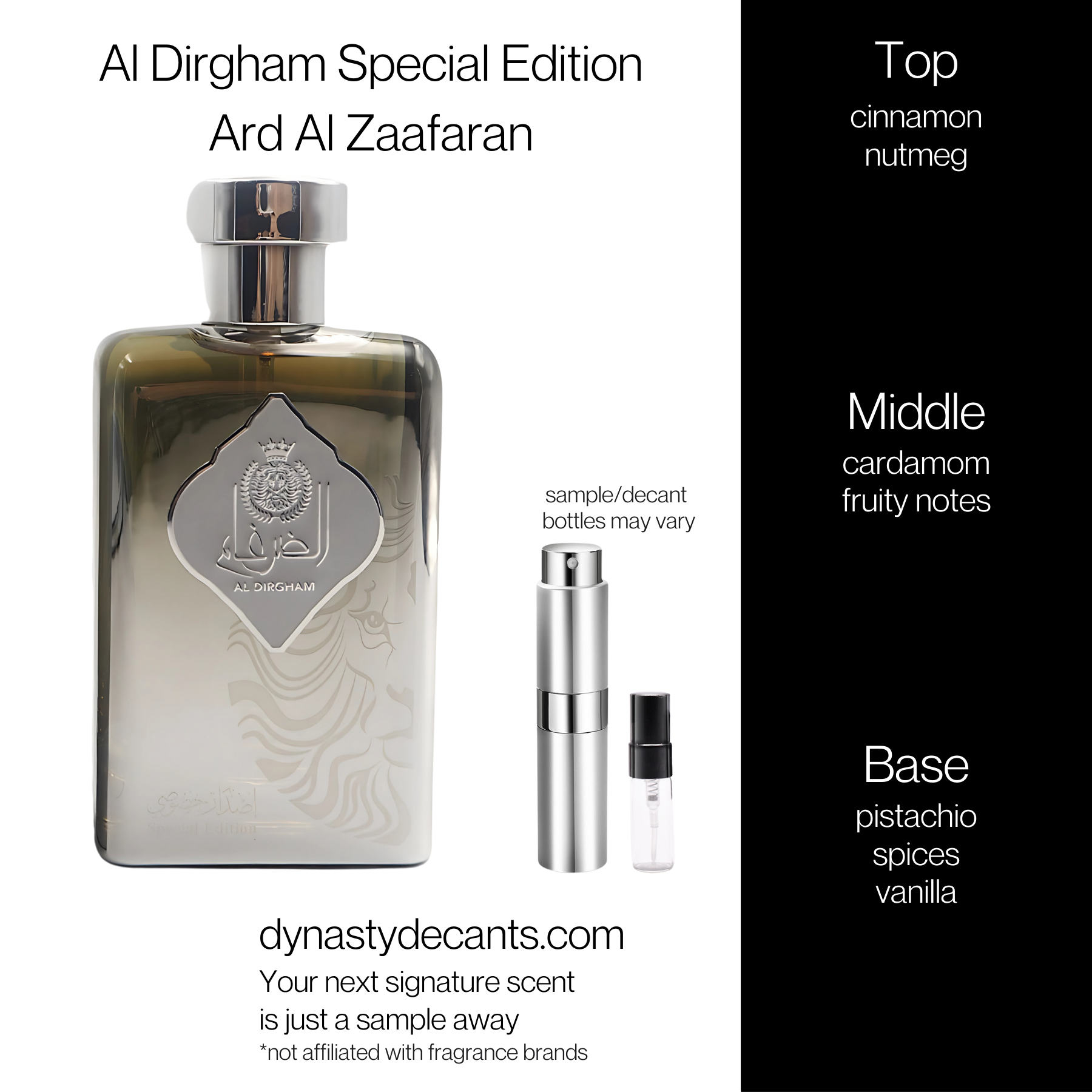 Al Dirgham Special Edition (Silver) by Ard Al Zaafaran | Fragrance Sample | Decant