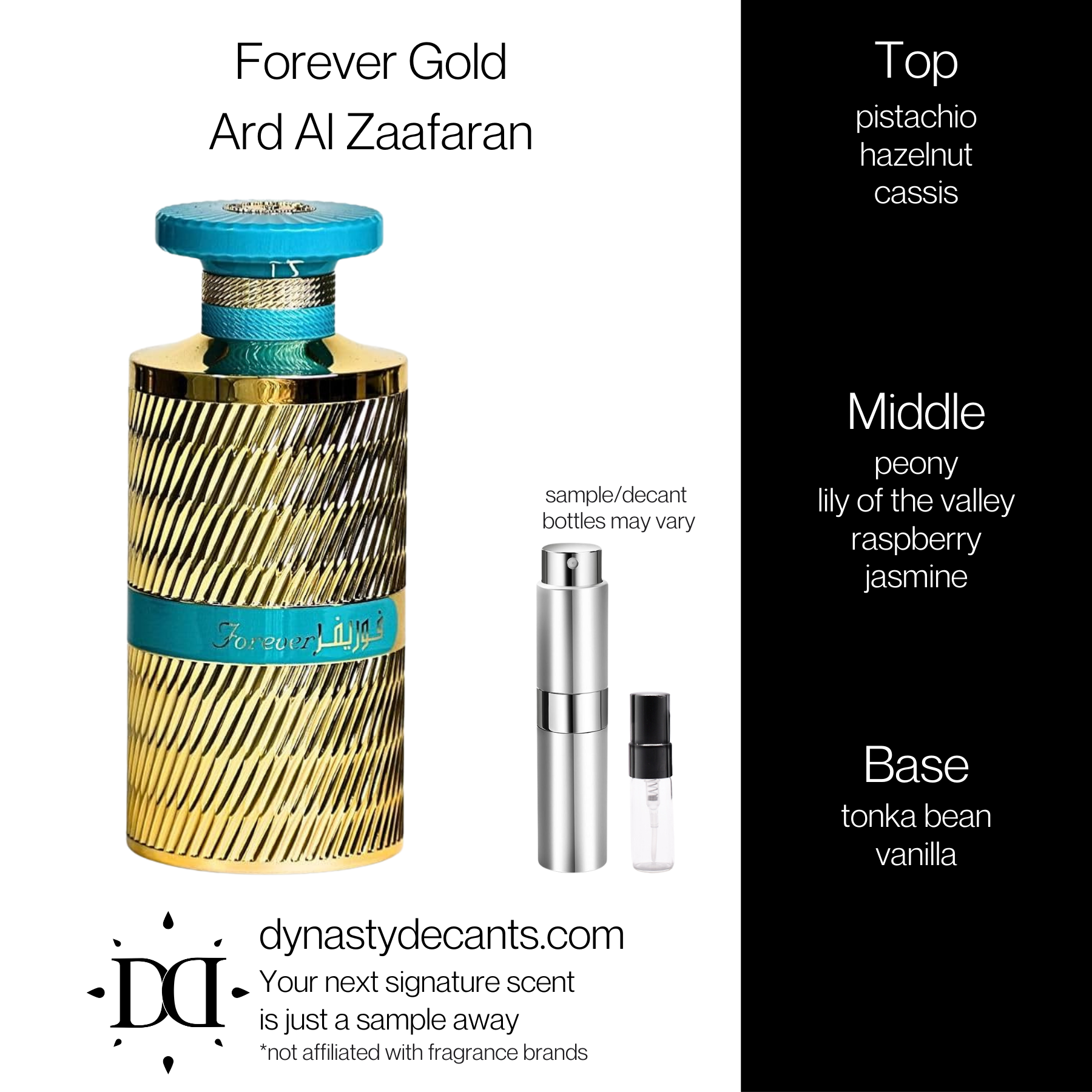 Forever Gold by Ard Al Zaafaran | Fragrance Sample | Decant