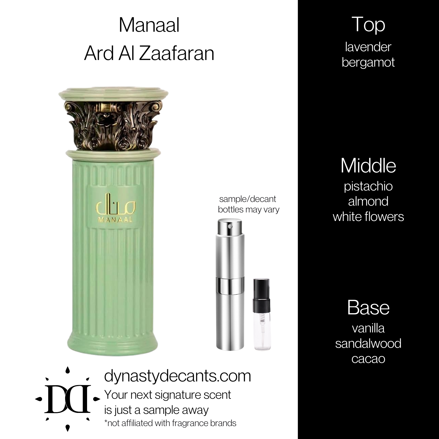 Manaal by Ard Al Zaafaran | Fragrance Sample | Decant