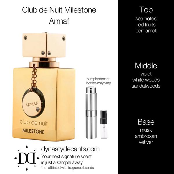 Club de Nuit Milestone by Armaf | Fragrance Sample | Decant