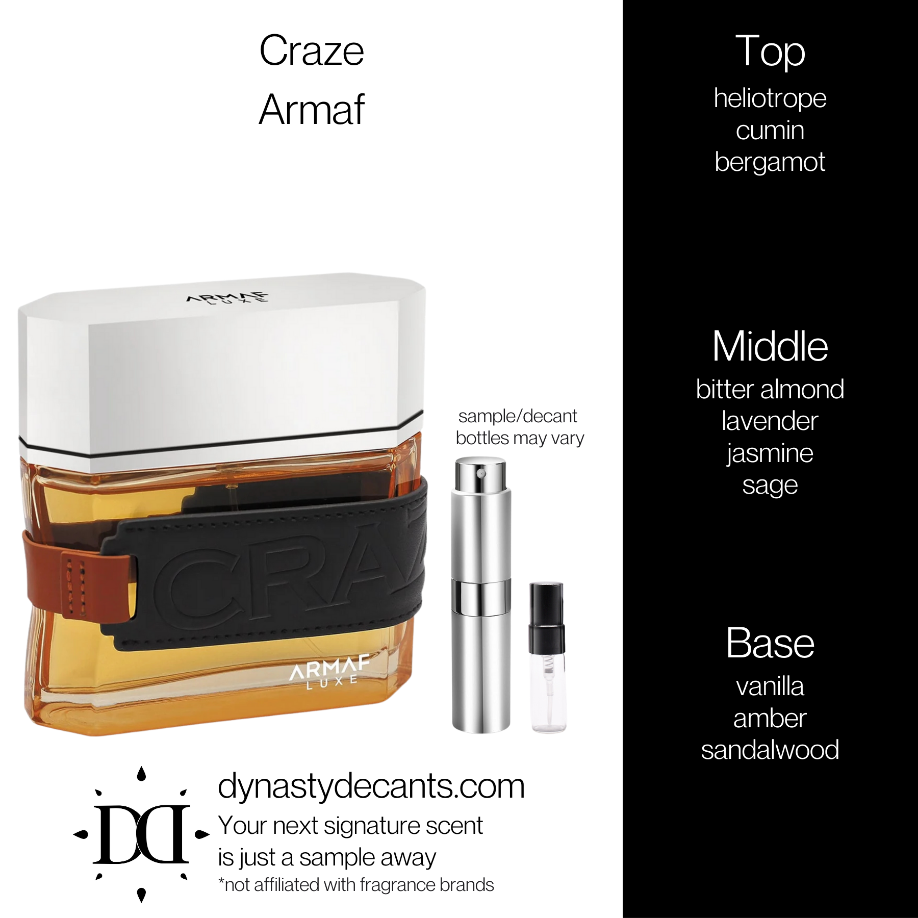 Craze for men by Armaf | Fragrance Sample | Decant