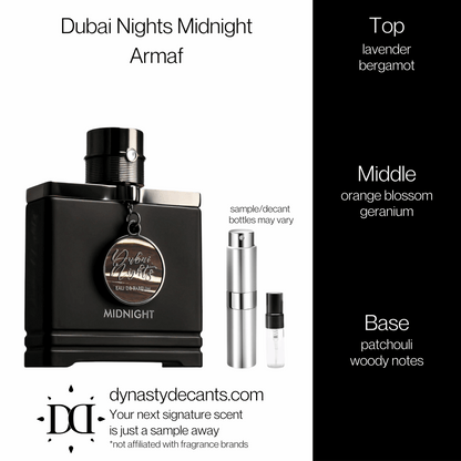 Dubai Nights Midnight by Armaf | Fragrance Sample | Decant