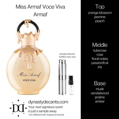 Miss Armaf Voce Viva by Armaf | Fragrance Sample | Decant