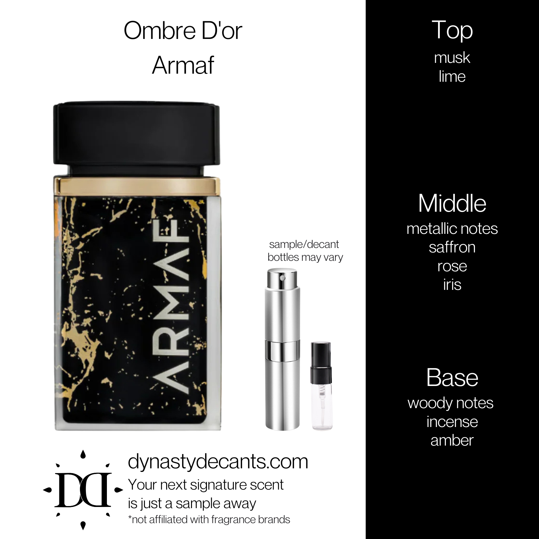 Ombre D'or by Armaf | Fragrance Sample | Decant