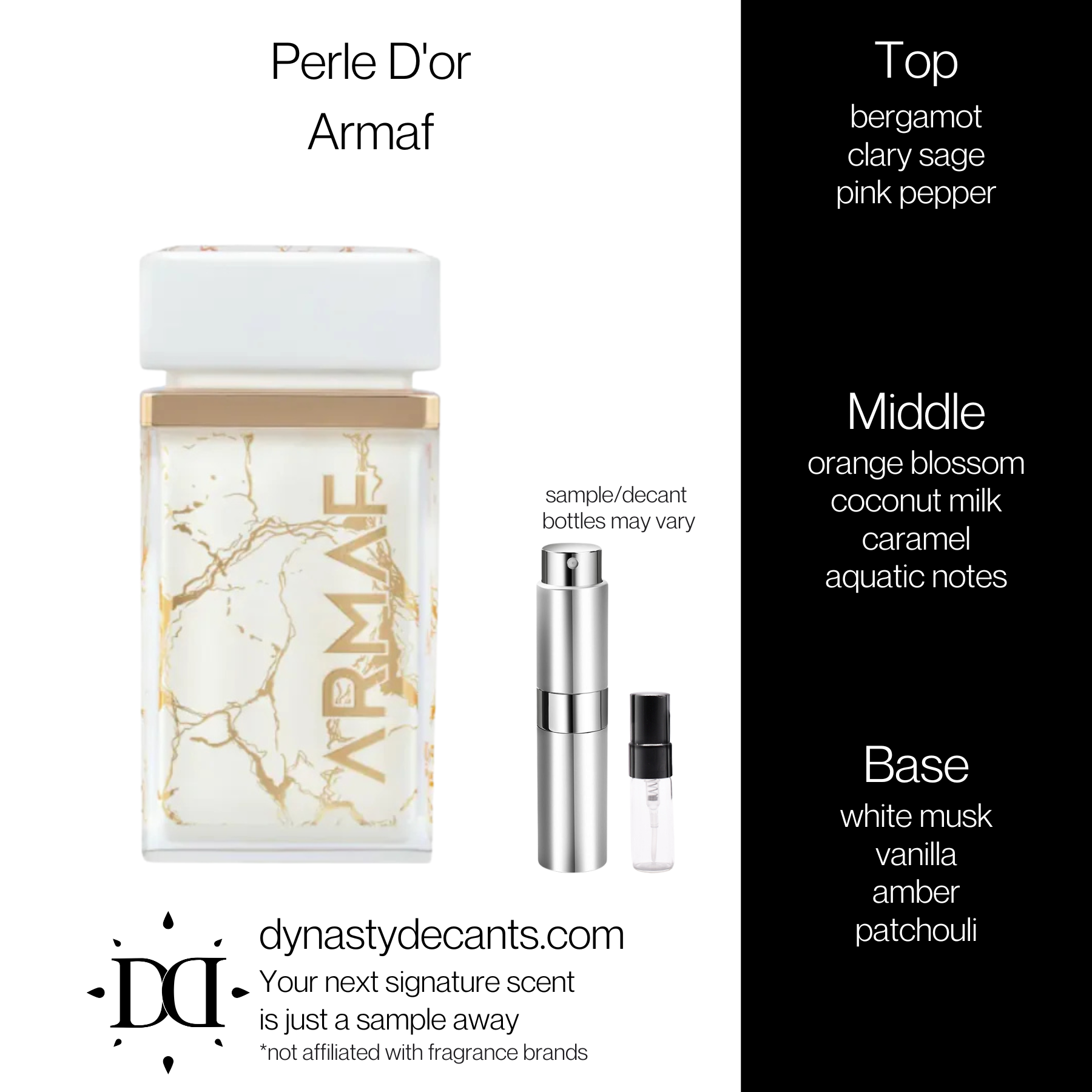 Perle D'or by Armaf | Fragrance Sample | Decant