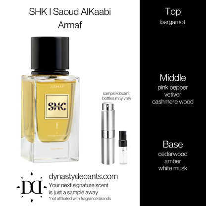 SHK I Saoud AlKaabi by Armaf | Fragrance Sample | Decant