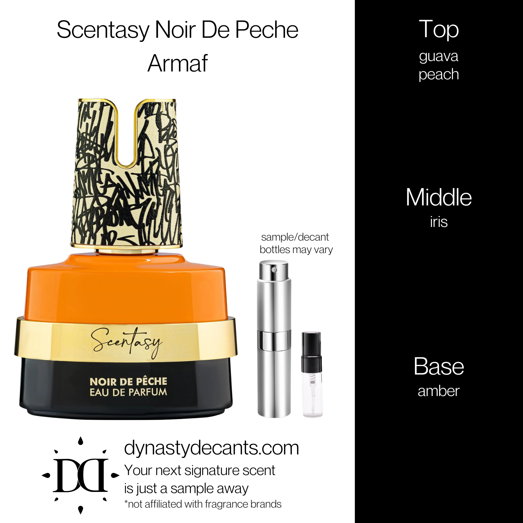 Scentasy Noir De Peche by Armaf | Fragrance Sample | Decant
