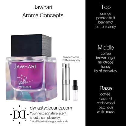 Jawhari by Aroma Concepts | Fragrance Sample | Decant