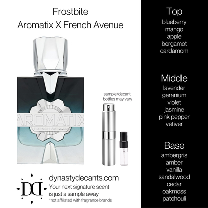 Frostbite by Aromatix X French Avenue | Fragrance Sample | Decant