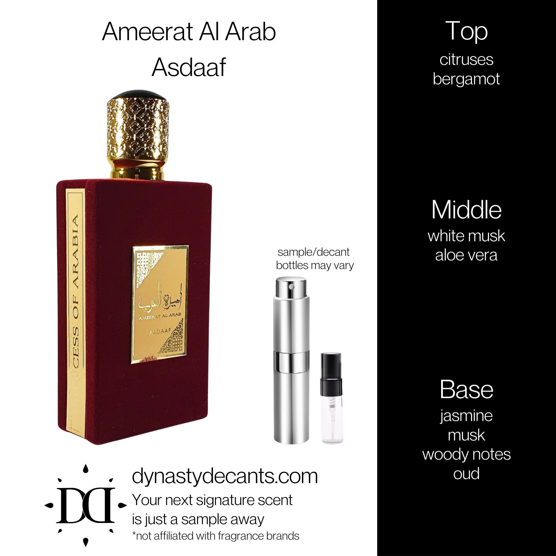 Ameerat Al Arab by Asdaaf | Fragrance Sample | Decant