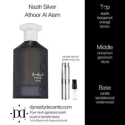 Nazih Silver by Athoor Al Alam | Fragrance Sample | Decant