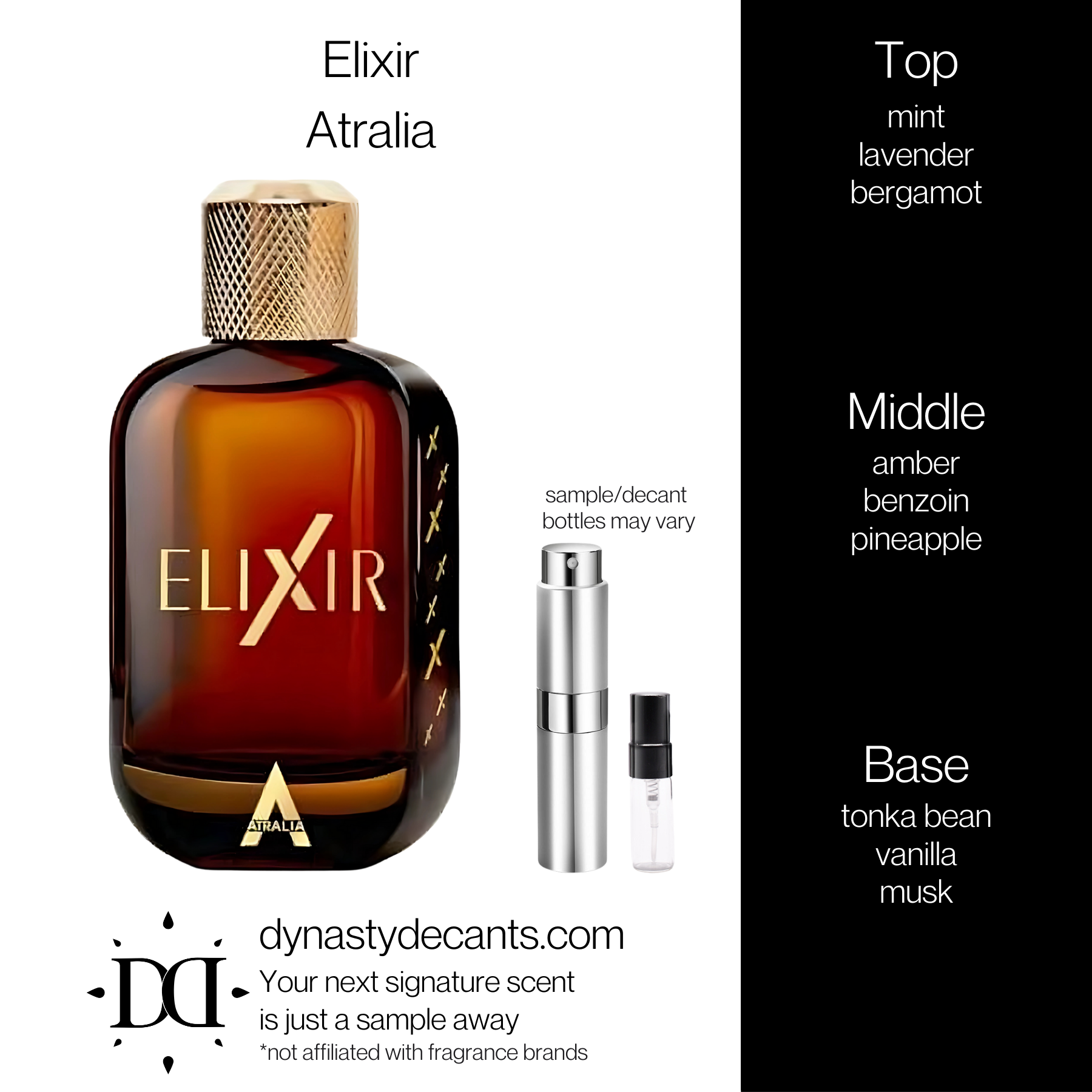 Elixir by Atralia | Fragrance Sample | Decant