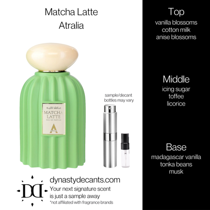 Matcha Latte by Atralia | Fragrance Sample | Decant