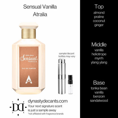 Sensual Vanilla by Atralia | Fragrance Sample | Decant