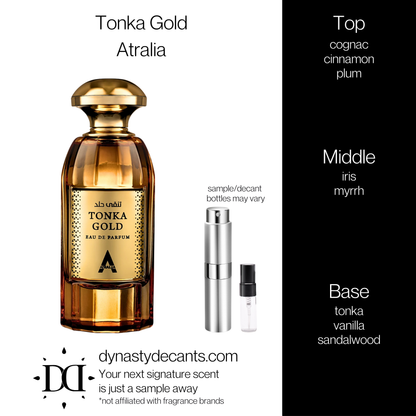 Tonka Gold by Atralia | Fragrance Sample | Decant