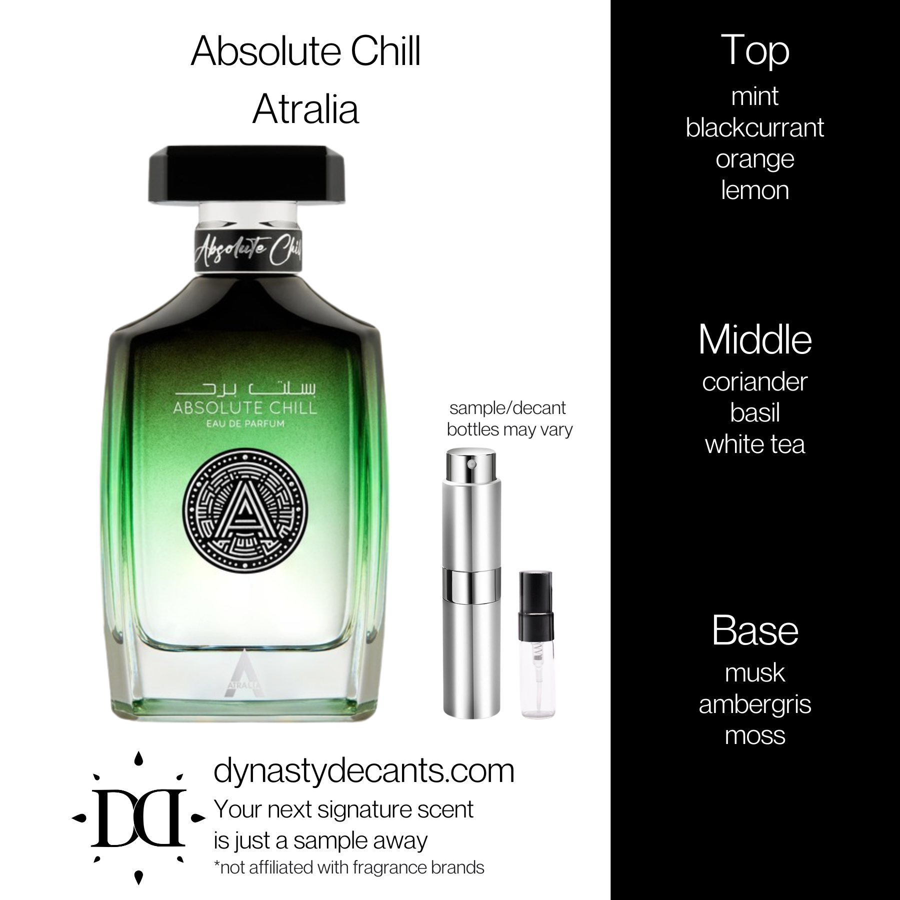 Absolute Chill by Atralia | Fragrance Sample | Decant