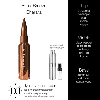 Bullet Bronze by Bharara | Fragrance Sample | Decant