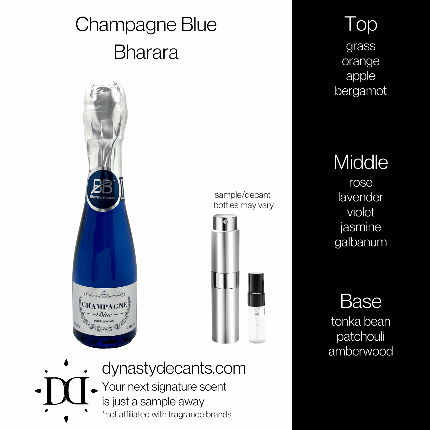 Champagne Blue by Bharara | Fragrance Sample | Decant