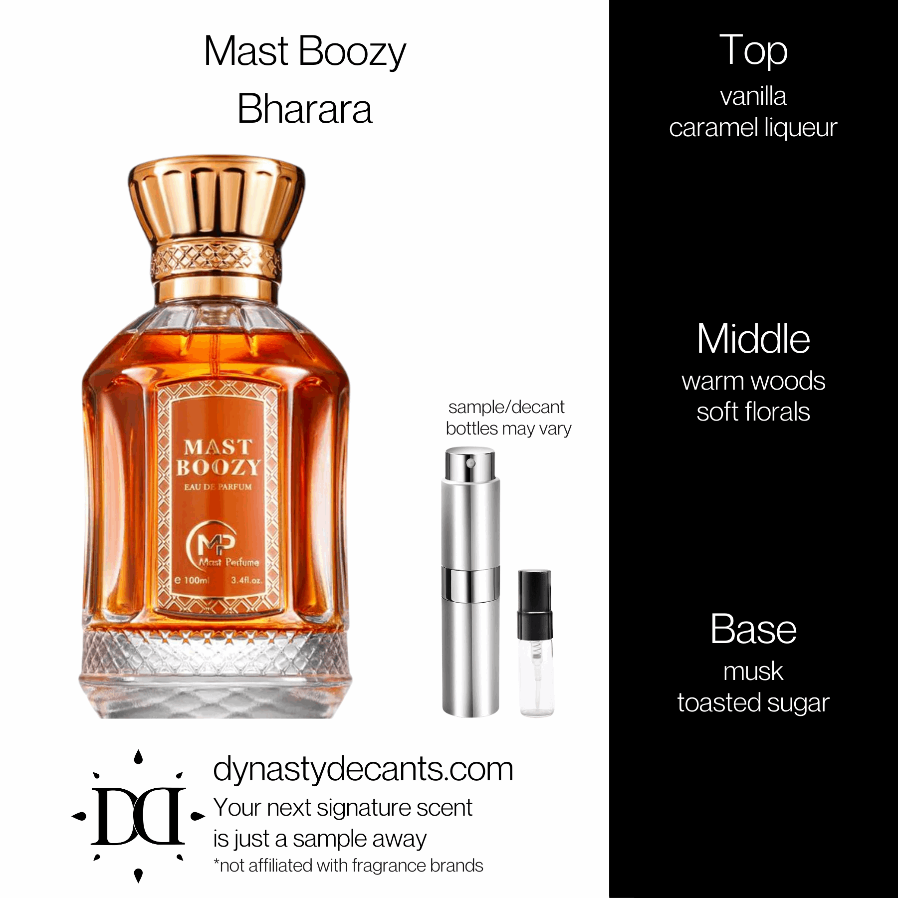 Mast Boozy by Bharara | Fragrance Sample | Decant