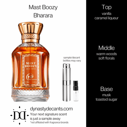 Mast Boozy by Bharara | Fragrance Sample | Decant