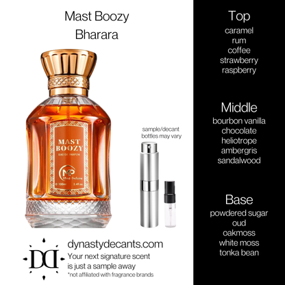 Mast Boozy by Bharara | Fragrance Sample | Decant